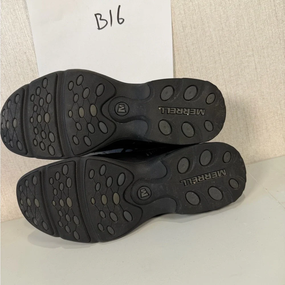 Merrell Shoes Patent‎ Pending Men Size 10.5 Leather Black Leather